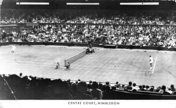 London England Wimbledon Centre Tennis Court Real Photo Postcard AA88848
