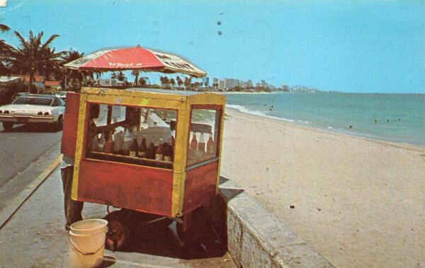 Punta Las Marias Puerto Rico View Through a "Piraguero", Vintage PC U20758