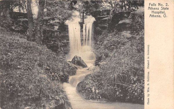 Athens Ohio Falls No. 2, State Hospital, Rotograph Co., Vintage Postcard U20761