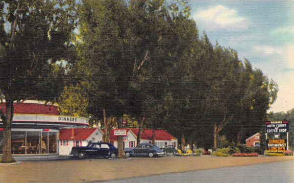 Twin Falls Idaho Wegener Auto Court & Coffee Shop, Color Linen, PC U20781
