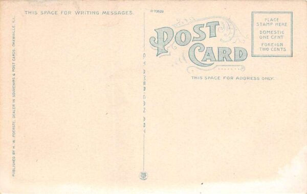 Oakville Illinois Pecan Grove Creamery, White Border, Vintage Postcard U20793 - Image 2