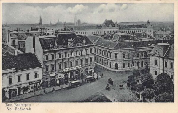 Beckerek Zrenjanin Serbia Austria Hungary Birds Eye View Postcard AA88881