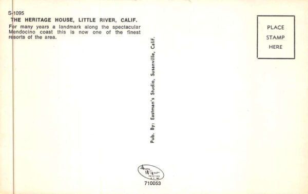 Little River California The Heritage House Coastline Vintage Postcard AA88899 - Image 2
