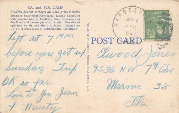 Kingsland Georgia Georgia & Florida Camp, Multi-View Linen, PC U20922 - Image 2