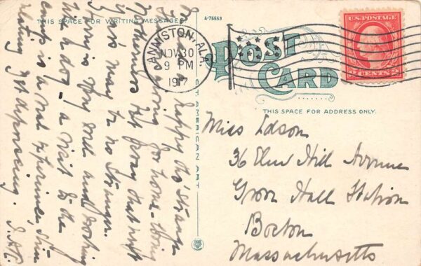 Anniston Alabama General View Of Anniston, White Border, Vintage Postcard U20931 - Image 2