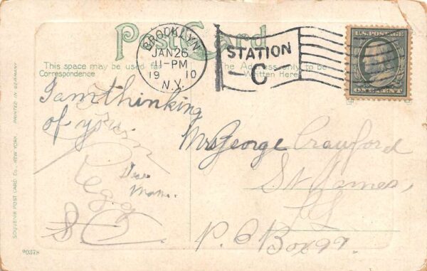 New York New York Fort Hamilton, On The Narrows, Vintage Postcard U20981 - Image 2