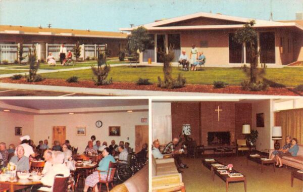 Selma California Bethel Lutheran Home, Multi-View Chrome, Vintage PC U21033
