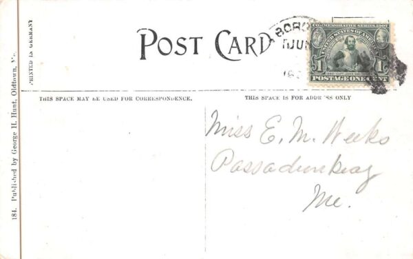 Oldtown Maine Basket Making at Indian Island Vintage Postcard AA89001 - Image 2