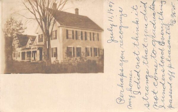 Mount Vernon Maine Home Exterior Residence Real Photo Vintage Postcard AA89011
