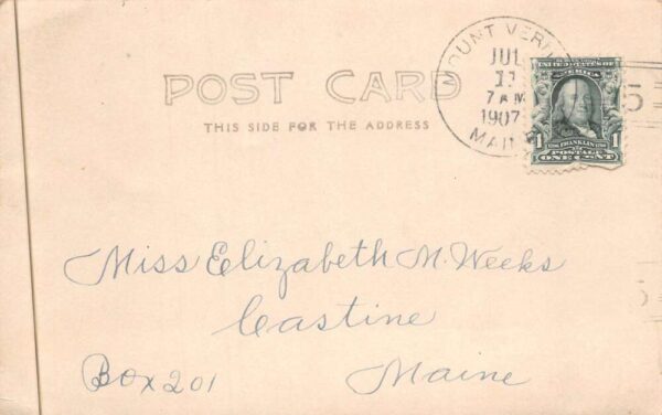 Mount Vernon Maine Home Exterior Residence Real Photo Vintage Postcard AA89011 - Image 2