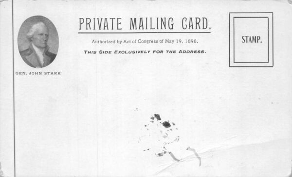 Manchester New Hampshire Stark Park Private Mail Vintage Postcard AA89039 - Image 2