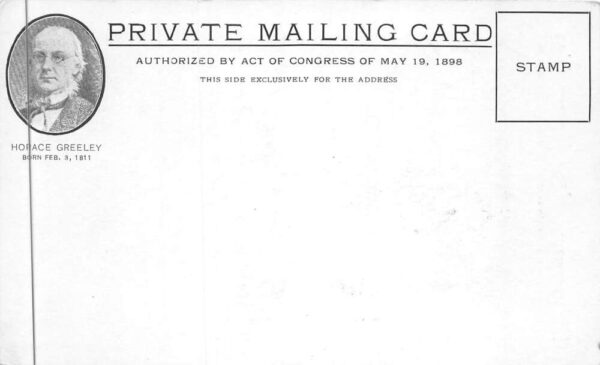 Amherst New Hampshire Birthplace of Horace Greeley Private Mail PC AA89040 - Image 2