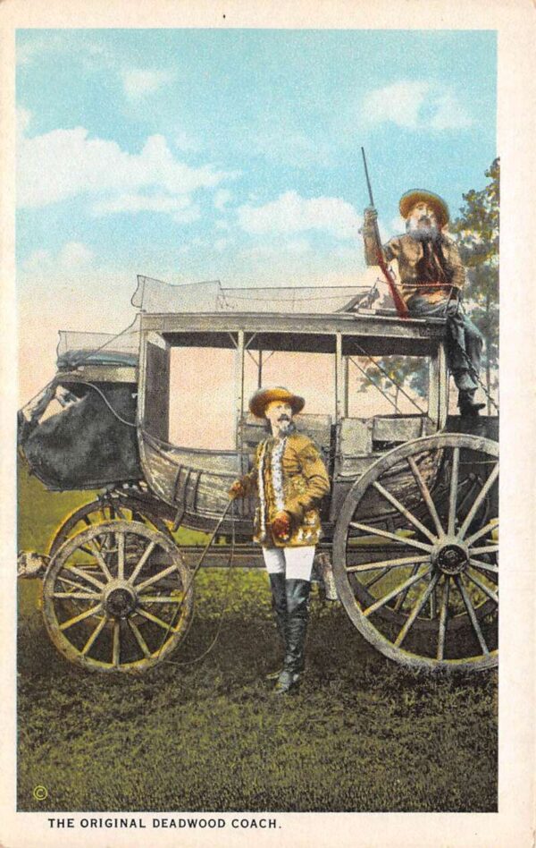 Buffalo Bill Wild West Show Deadwood Coach Vintage Postcard AA89046