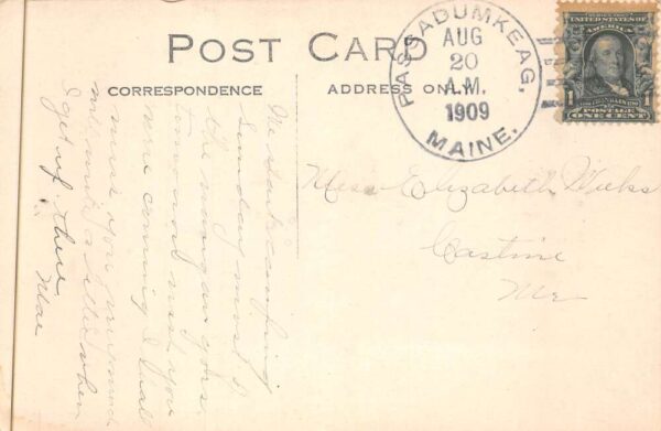 Passadumkeag Maine Hotel Real Photo Vintage Postcard AA89062 - Image 2