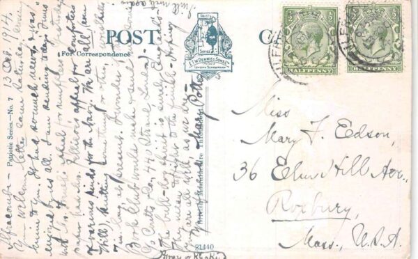 "Who said Germany?" English Bulldog WW1 Humor Vintage Postcard AA89153 - Image 2