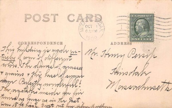 Mitchell South Dakota New Corn Palace Real Photo Vintage Postcard AA89162 - Image 2