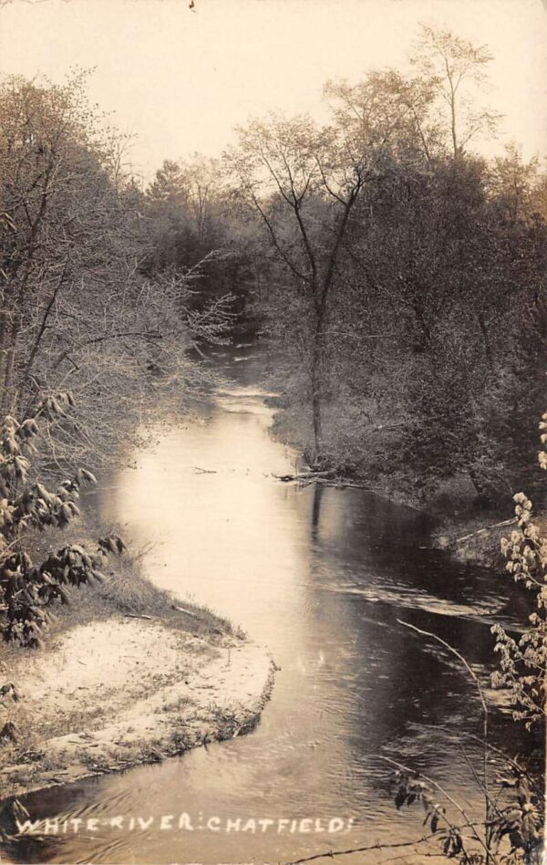 Ferry Michigan White River Chatfield Real Photo Vintage Postcard AA89174