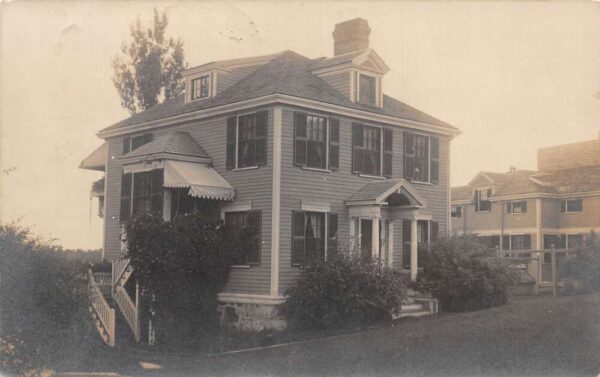 Sharon Massachusetts Residence Home Exterior Real Photo Vintage Postcard AA89176