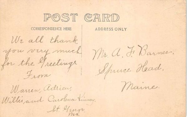 St George Maine Georges River Ships Sailboats Real Photo Postcard AA89178 - Image 2