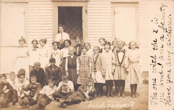 South Thomaston Maine Grammar School Children Real Photo Postcard AA89186