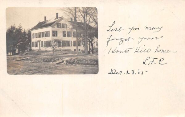 Kents Hill Maine Residence Home Exterior Real Photo Vintage Postcard AA89193