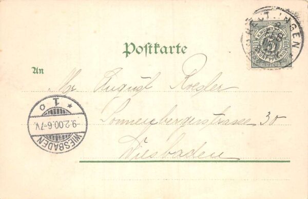 Honauer Thal Honau Germany Lichtenstein Castle Wurttemberg Postcard AA89201 - Image 2