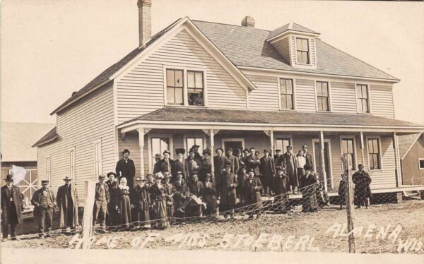Almena Wisconsin Home of Mrs.Stoeberl Real Photo Vintage Postcard AA89240