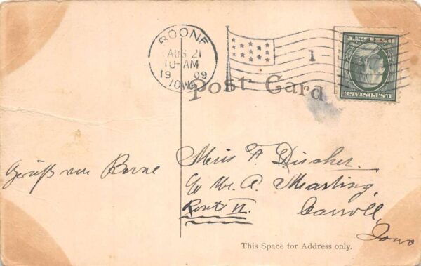 Boone Iowa "Handlers of Our Mail" Mailmen Post Office Postcard AA89251 - Image 2