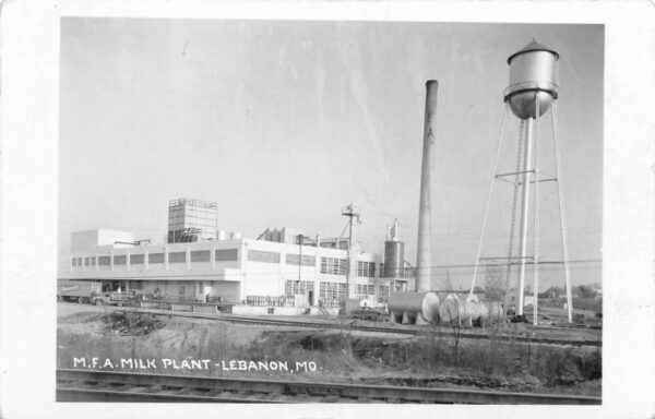 Lebanon Missouri MFA Milk Plant Real Photo Vintage Postcard AA89265