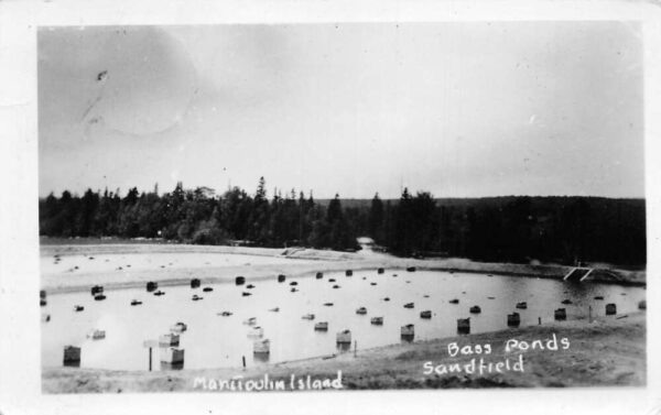 Sandfield Ontario Canada Manitoulin Island Bass Ponds Real Photo PC AA89461