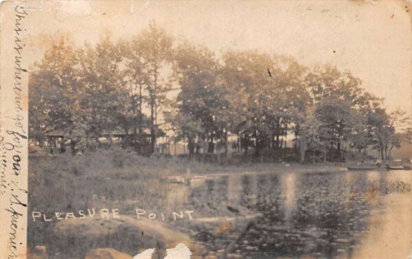 Holliston Massachusetts Pleasure Point Scenic View Real Photo Postcard AA89463