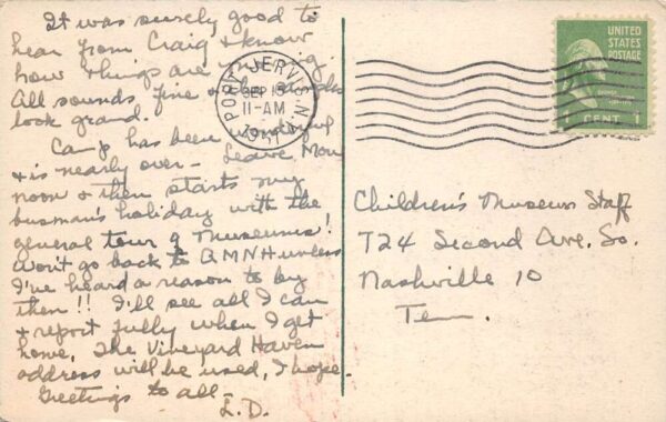 Port Jervis New York Lake Mashipacong Life Girls Camp Map Postcard AA89480 - Image 2