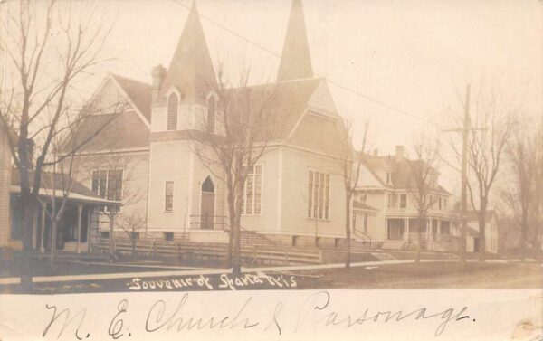 Sparta Wisconsin Methodist Episcopal Church Real Photo Vintage Postcard AA89529
