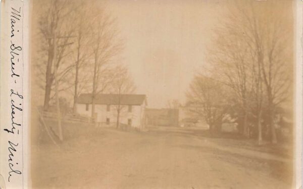 Liberty Michigan Main Street Real Photo Vintage Postcard AA89530