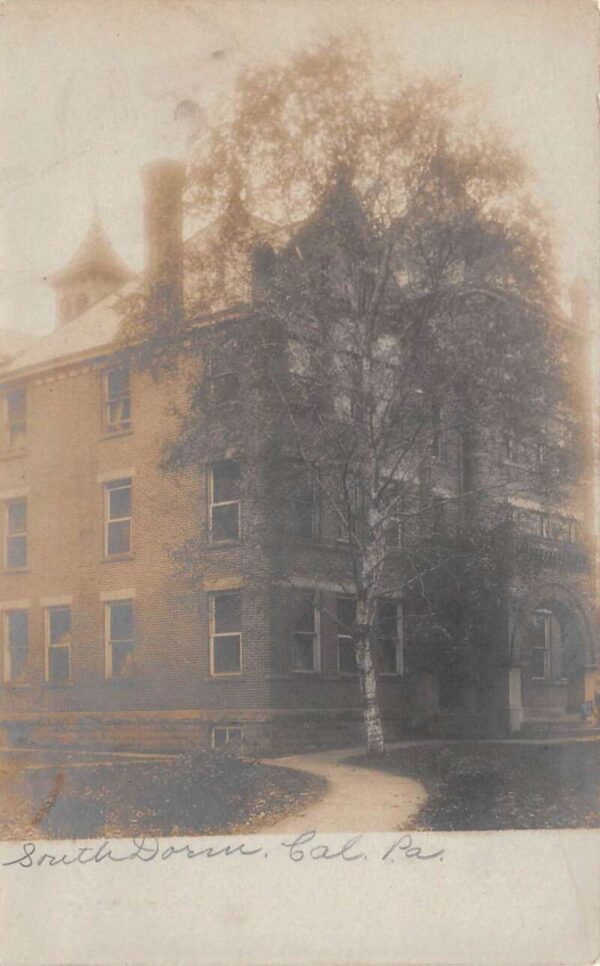California Pennsylvania College South Dorm Real Photo Vintage Postcard AA89533