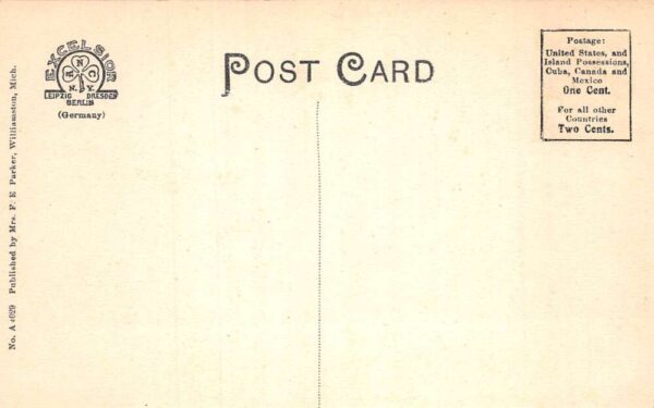 Williamston Michigan Hotel Andrews Block Vintage Postcard AA89552 - Image 2