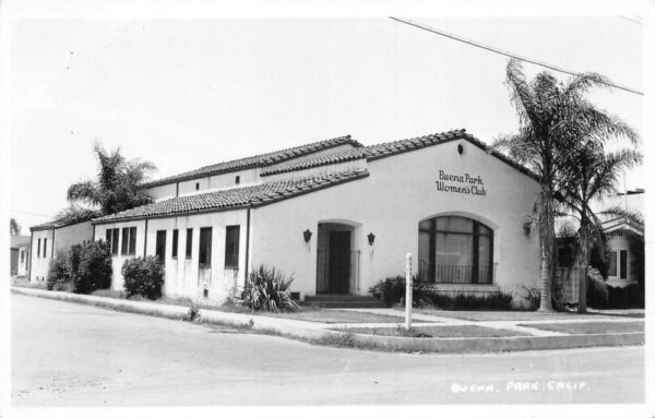 Buena Park California Women's Club Real Photo Vintage Postcard AA89557