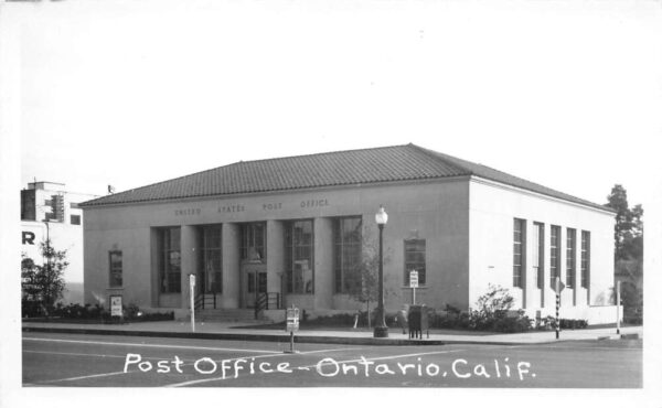 Ontario California Post Office Real Photo Vintage Postcard AA89558