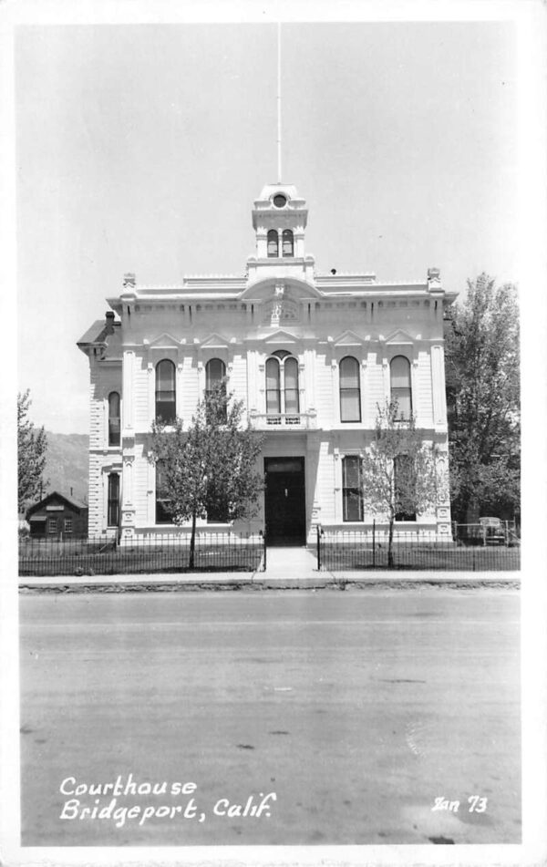 Etna California Library and Reading Room Real Photo Vintage Postcard AA89562