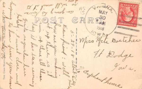 Albert City Iowa Residence Street View Real Photo Vintage Postcard AA89569 - Image 2