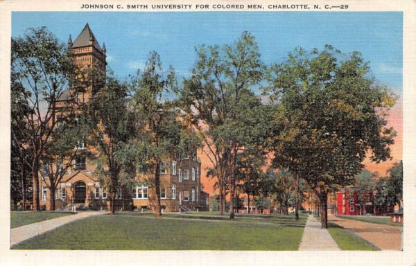 Charlotte North Carolina Johnson C Smith University for Colored Men PC AA89574