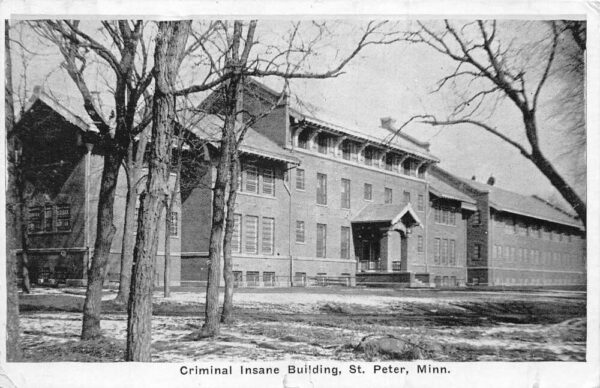 St Peter Minnesota Criminal Insane Building Vintage Postcard AA89575