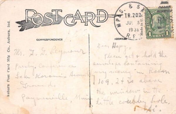 St Peter Minnesota Criminal Insane Building Vintage Postcard AA89575 - Image 2