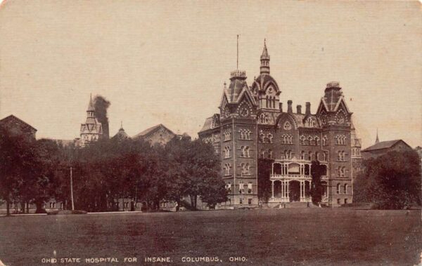 Columbus Ohio State Hospital for Insane Vintage Postcard AA89576
