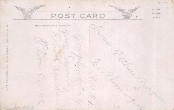 Columbus Ohio State Hospital for Insane Vintage Postcard AA89576 - Image 2