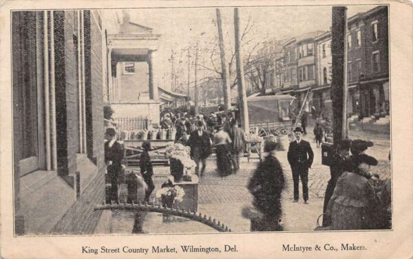 Wilmington Delaware King Street Country Market Vintage Postcard AA89596