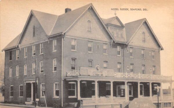 Seaford Delaware Hotel Sussex Vintage Postcard AA89605