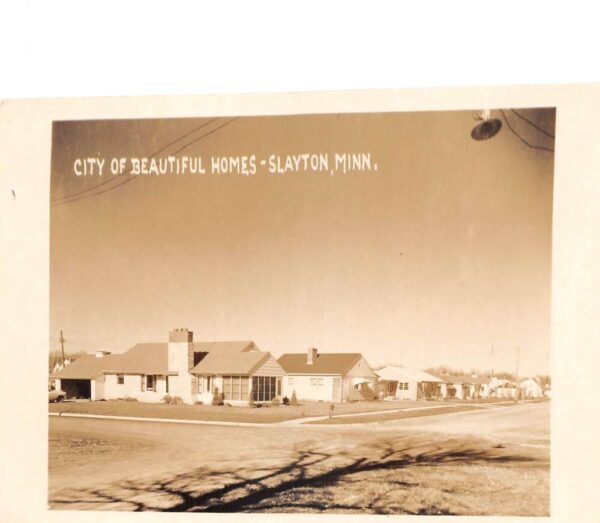 Slayton Minnesota Residential Street Scene Real Photo Vintage Postcard AA89612