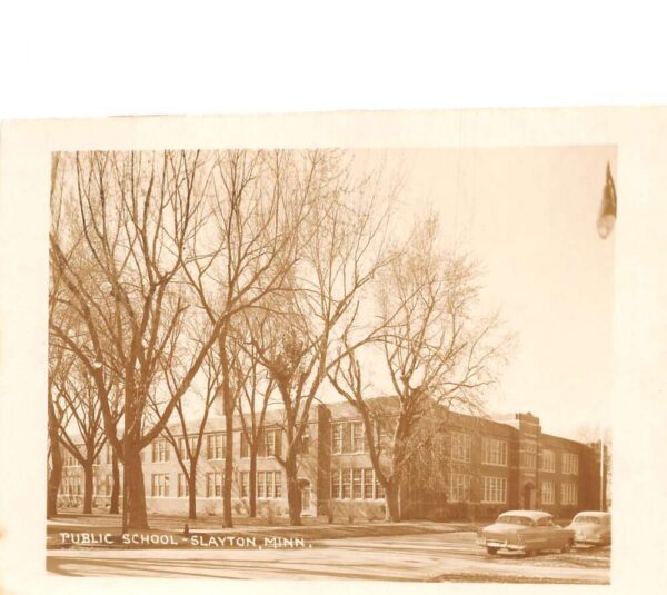 Slayton Minnesota Public School Real Photo Vintage Postcard AA89614