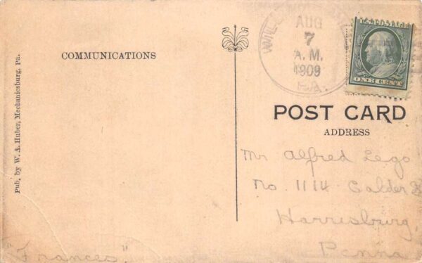 Williams Grove Pennsylvania Entrance Railroad Vintage Postcard AA89622 - Image 2